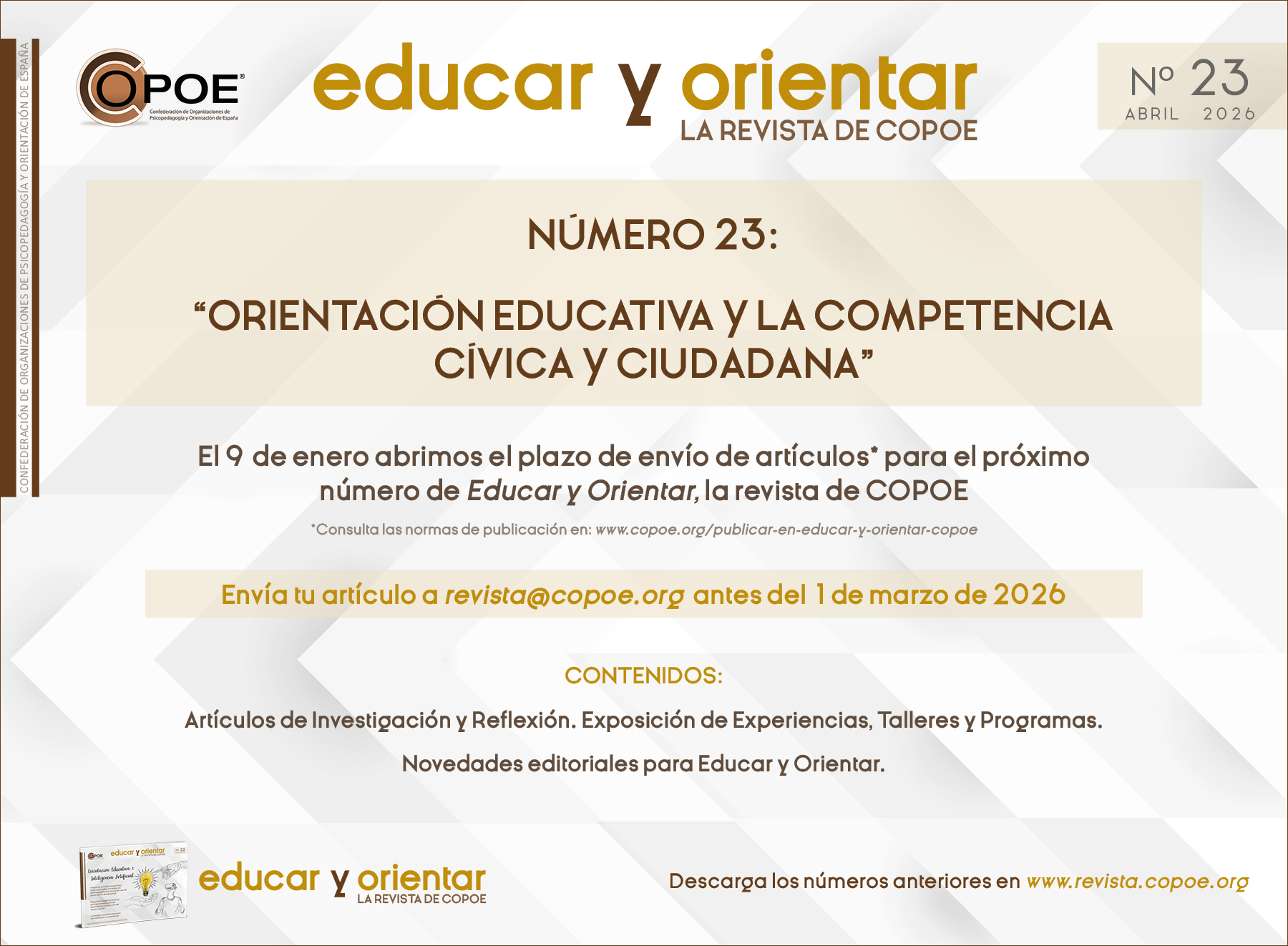 Promo n19 Educar y Orientar COPOE